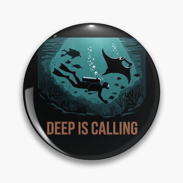 Artikelvorschau, Deep is Calling Manta Ray Taucher Meereslebewesen Ozean entworfen und verkauft von Blok45.