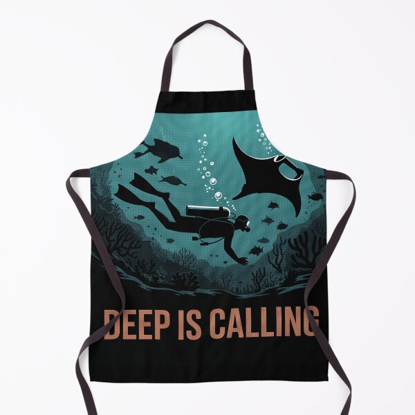Item preview, Deep is Calling Manta Ray Diver Marine Life Ocean designed and sold by Blok45.