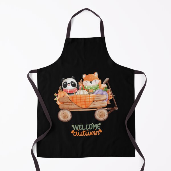 Item preview, Welcome Autumn Cute Panda and Fox in Pumpkin Wagon Cozy Fall Seasonal T-Shirt designed and sold by FestivityFinds.