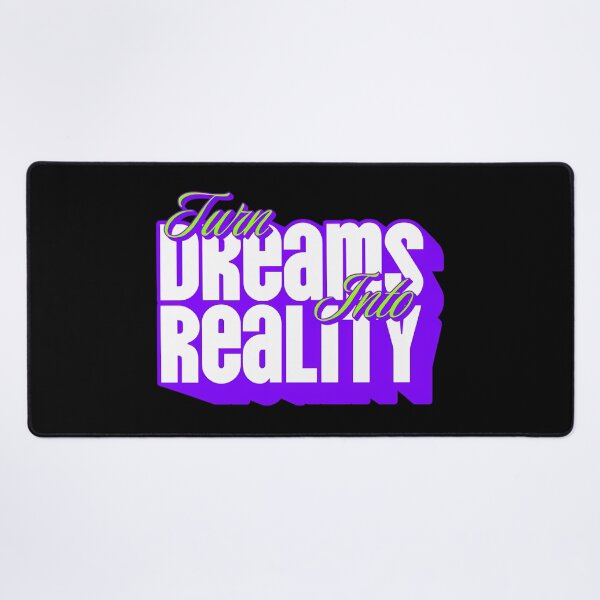 Item preview, Turn Dreams Into Reality Bold Motivational Typography designed and sold by SAPAIDART.