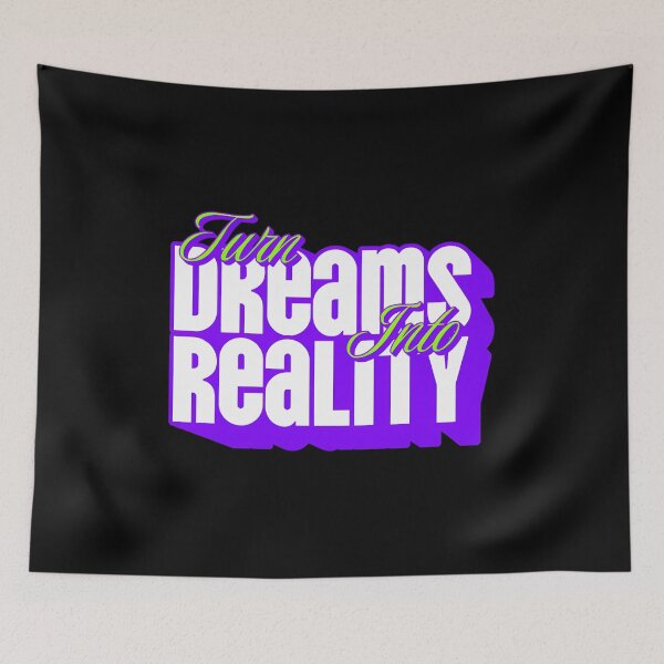 Item preview, Turn Dreams Into Reality  Bold Motivational Typography designed and sold by SAPAIDART.