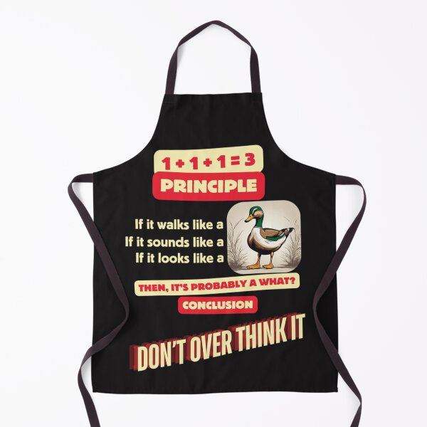 Item preview, Funny Duck Quote - Don't Overthink It Humorous designed and sold by EraGavit.