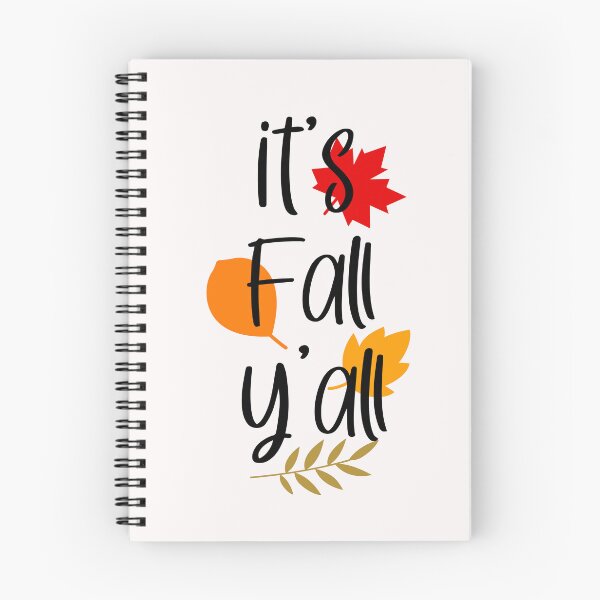Item preview, It's Fall Y'all Autumn Leaves Typography Cozy Seasonal Greeting T-Shirt designed and sold by FestivityFinds.