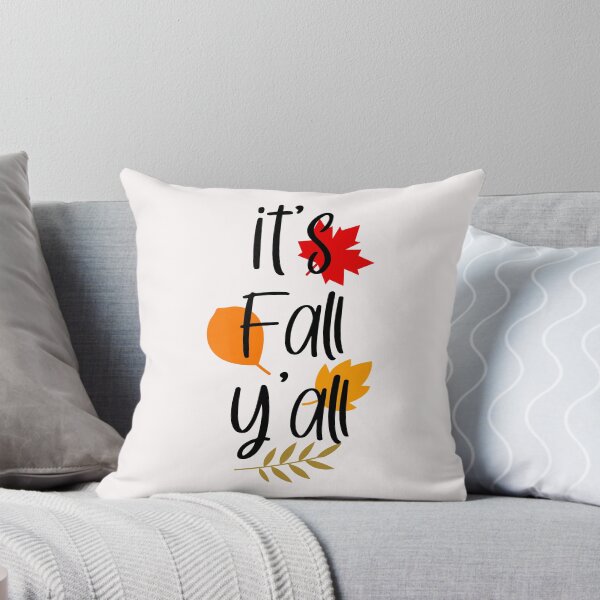 Item preview, It's Fall Y'all Autumn Leaves Typography Cozy Seasonal Greeting T-Shirt designed and sold by FestivityFinds.