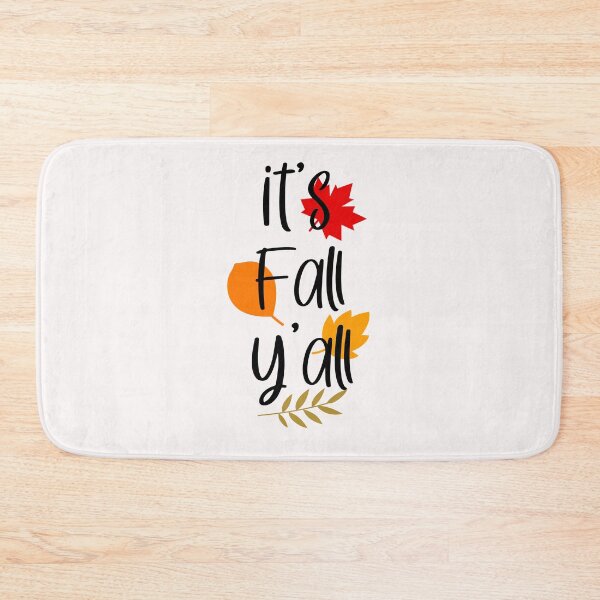 Item preview, It's Fall Y'all Autumn Leaves Typography Cozy Seasonal Greeting T-Shirt designed and sold by FestivityFinds.