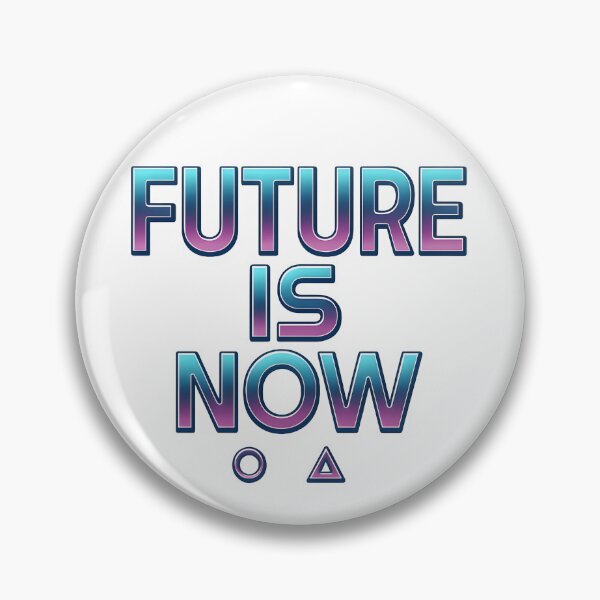 Item preview, FUTURE IS NOW Neon Retro Futuristic Design designed and sold by ALVANTIS.