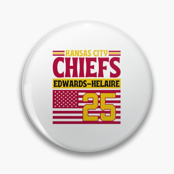 Item preview, Kansas City Chiefs Edwards-Helaire 25 American Flag Football designed and sold by RyanJosephBer.
