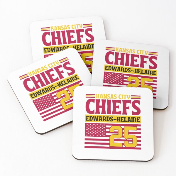 Item preview, Kansas City Chiefs Edwards-Helaire 25 American Flag Football designed and sold by RyanJosephBer.