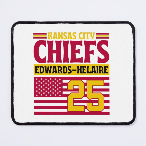 Item preview, Kansas City Chiefs Edwards-Helaire 25 American Flag Football designed and sold by RyanJosephBer.