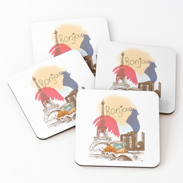 Item preview, Bonjour Paris Café- Where coffee meets culture designed and sold by PixelInfinite.