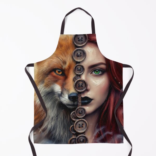 Item preview, The red-haired girl and the beautiful orange-haired fox designed and sold by jotcar.