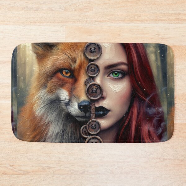 Item preview, The red-haired girl and the beautiful orange-haired fox designed and sold by jotcar.