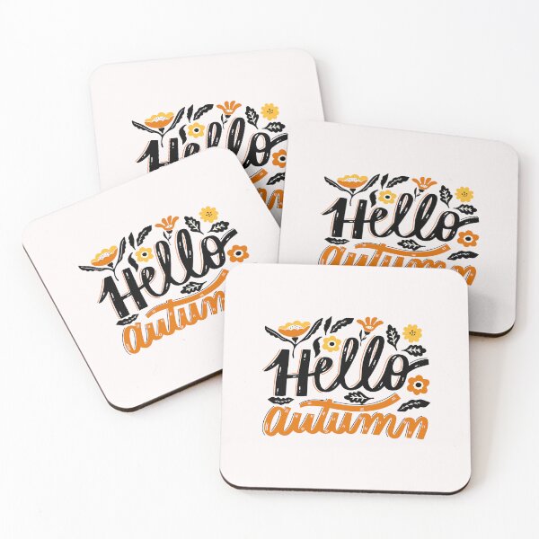 Item preview, Hello Autumn Hand Lettering Fall Season Floral T-Shirt designed and sold by FestivityFinds.