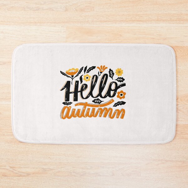 Item preview, Hello Autumn Hand Lettering Fall Season Floral T-Shirt designed and sold by FestivityFinds.