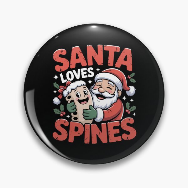 Item preview, Santa Loves Spines Funny Osteopathy Christmas designed and sold by osteopath shop.