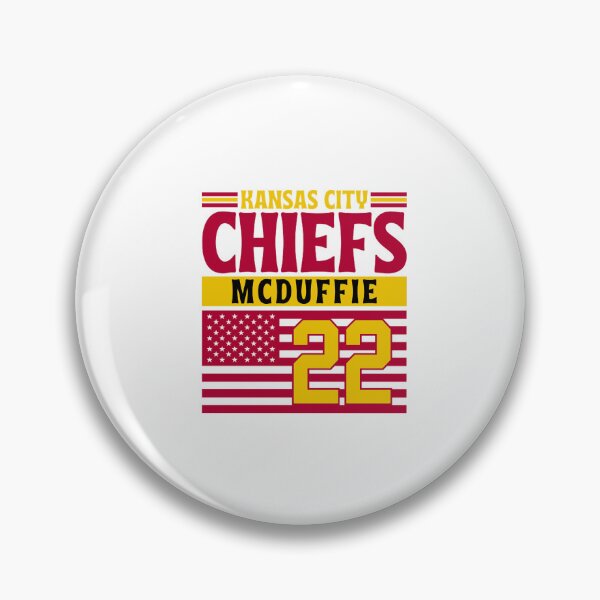 Item preview, Kansas City Chiefs McDuffie 22 American Flag Football designed and sold by RyanJosephBer.