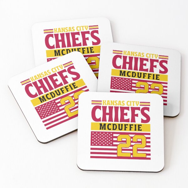 Item preview, Kansas City Chiefs McDuffie 22 American Flag Football designed and sold by RyanJosephBer.