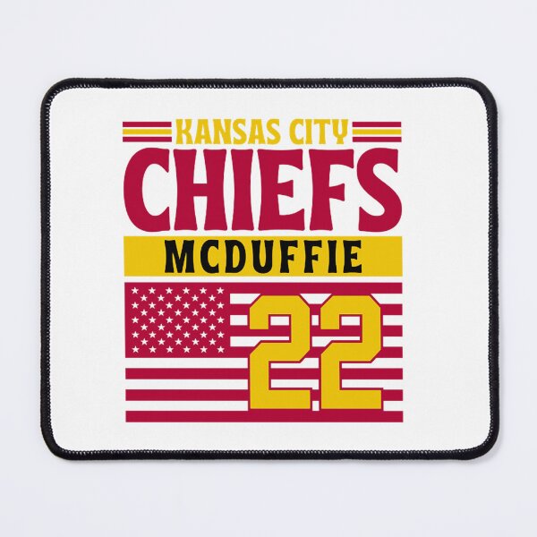 Item preview, Kansas City Chiefs McDuffie 22 American Flag Football designed and sold by RyanJosephBer.