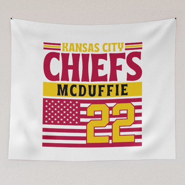 Item preview, Kansas City Chiefs McDuffie 22 American Flag Football designed and sold by RyanJosephBer.