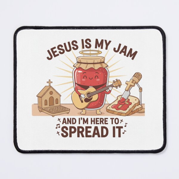 Item preview, Jesus is My Jam and Im Here to Spread It  designed and sold by InspireArt77.