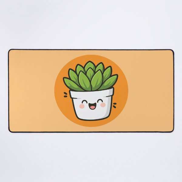 Item preview, Happy Succulent Plant in Pot - Orange designed and sold by Clever Cookie.