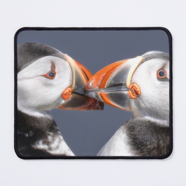 Item preview, puffins kissing designed and sold by kathleenjean.