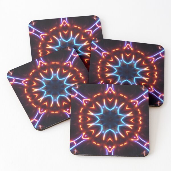 Item preview, Vibrant Neon Kaleidoscopic Pattern designed and sold by InezPhotography.