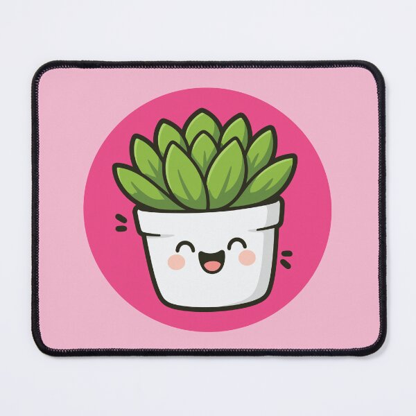 Item preview, Happy Succulent Plant in Pot - Pink designed and sold by Clever Cookie.