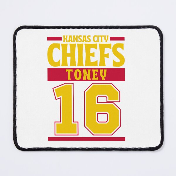 Item preview, Kansas City Chiefs Toney 16 American Football Team designed and sold by RyanJosephBer.
