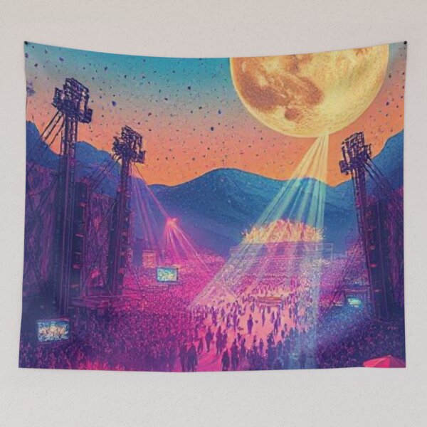 Item preview, trippy music art classic poster designed and sold by anandsiva2703.