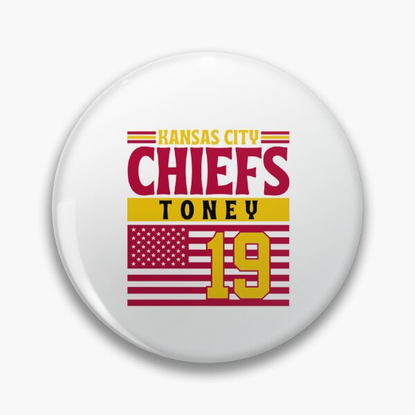 Item preview, Kansas City Chiefs Toney 19 American Flag Football  designed and sold by RyanJosephBer.