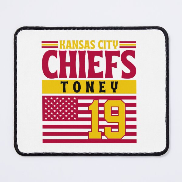 Item preview, Kansas City Chiefs Toney 19 American Flag Football  designed and sold by RyanJosephBer.