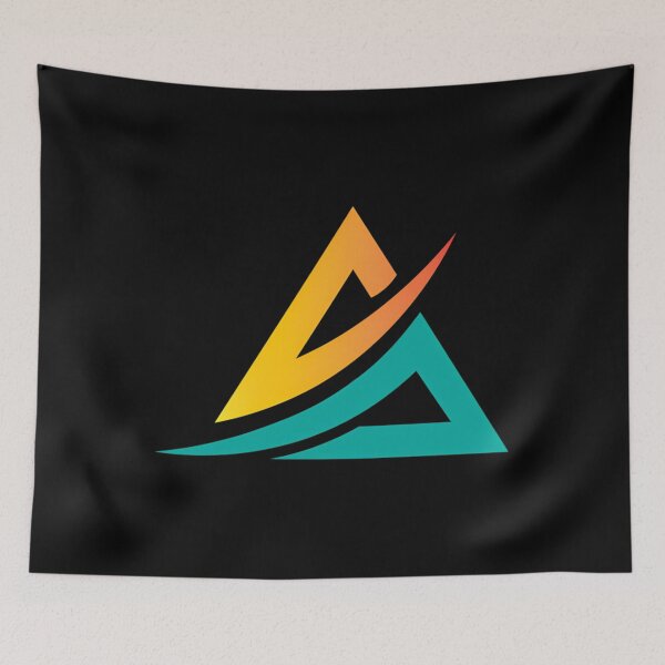 Item preview, Orange And Green Triangle Logo designed and sold by ThierryPoirier.