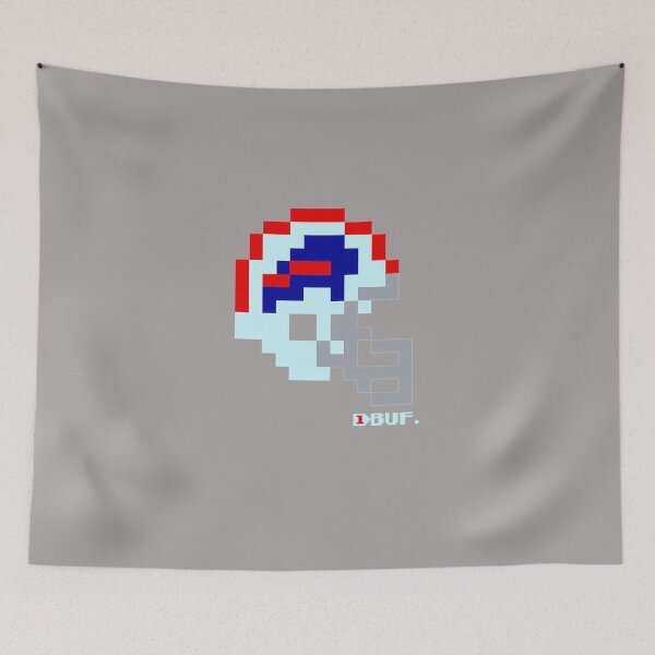 Item preview, BUF-WHITE-HELMET---TECMO-BOWL-SHIRT designed and sold by StephenBarkera.