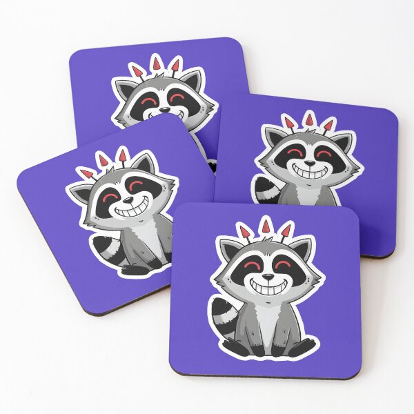 Item preview, UN MAPACHE DE DIBUJOS ANIMADOS LINDO designed and sold by infinitearte.