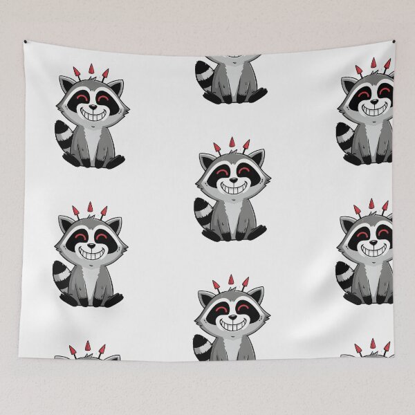Item preview, UN MAPACHE DE DIBUJOS ANIMADOS LINDO designed and sold by infinitearte.