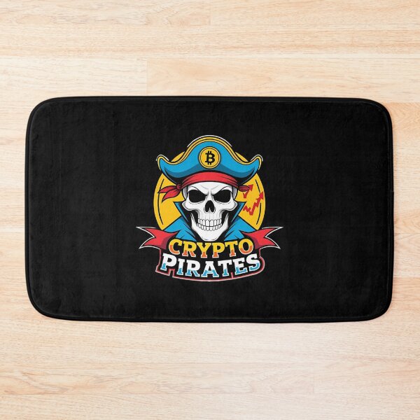 Item preview, Crypto Pirates Logo  Bold Hat Bitcoin Skull Design For Traders designed and sold by ThierryPoirier.