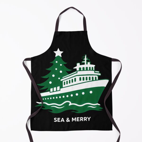 Item preview, Cheerful Green Christmas Tree on Ocean Liner designed and sold by SplashTastic.