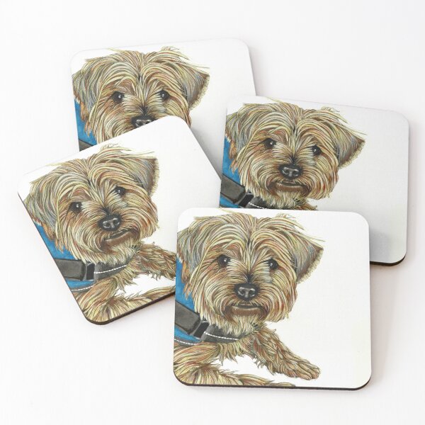 Item preview, Cute watercolor hairy brown dog designed and sold by Heaven7.