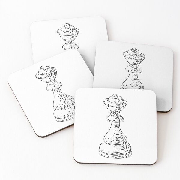 Item preview, Hand Drawn Chess Queen Artistic Sketch designed and sold by missbobbit.