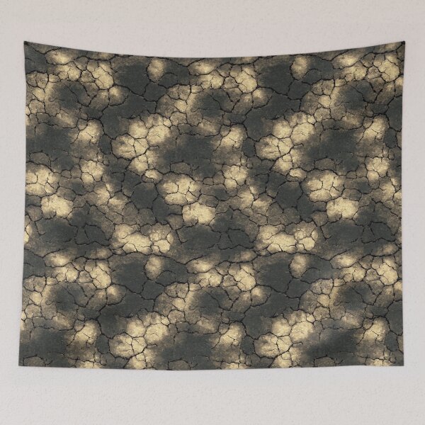 Item preview, Dark texture of cracked earth in shades of gray designed and sold by Piotrek0001.