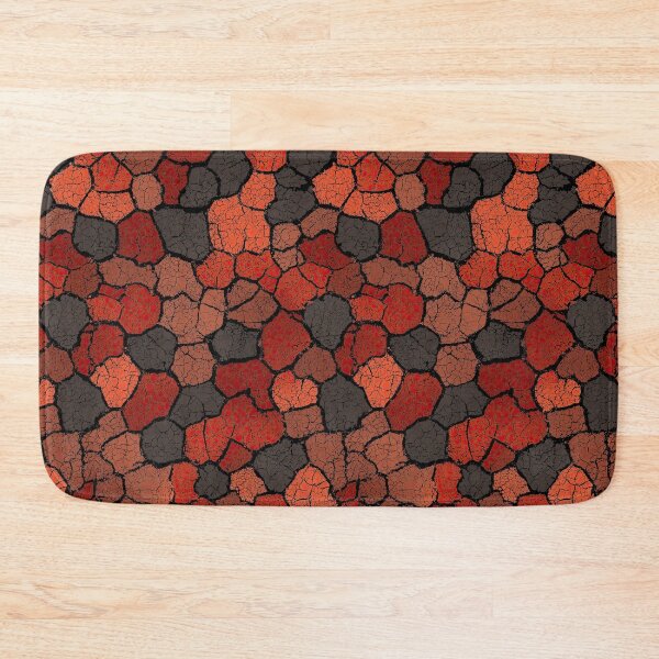 Item preview, Abstract pattern of red and gray cracked stones designed and sold by Piotrek0001.