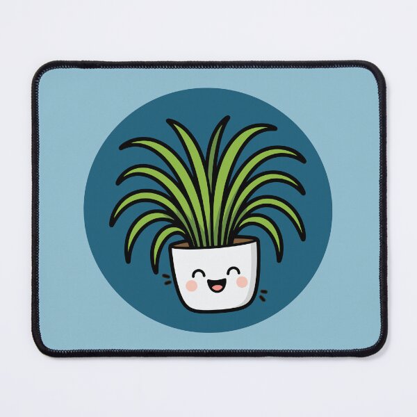 Item preview, Happy Spider Plant in Pot - Dark Blue designed and sold by Clever Cookie.