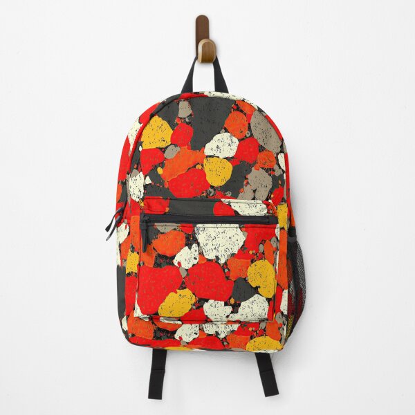 Item preview, Colorful terrazzo pattern with red and yellow elements designed and sold by Piotrek0001.