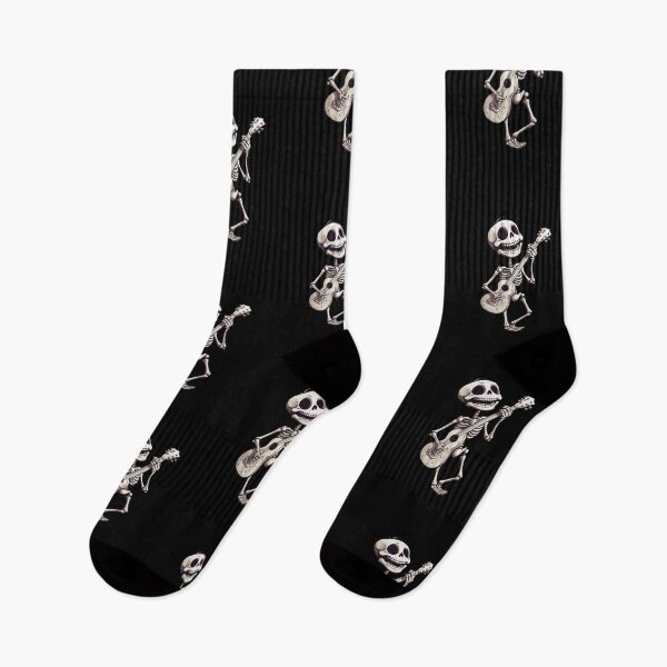 Item preview, Funny skeleton guitarist designed and sold by CroesCreations.