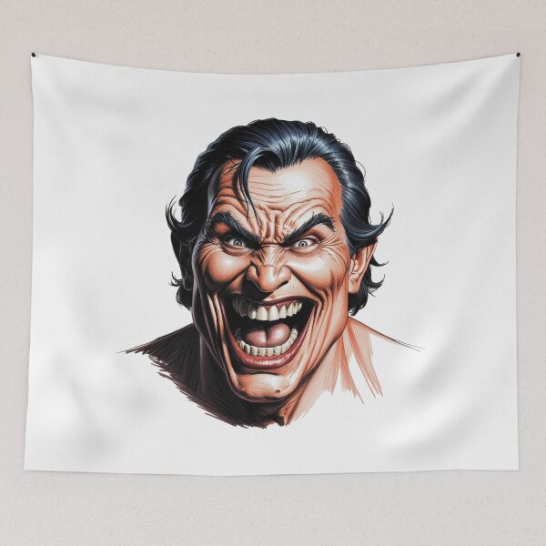 Item preview, Maniacal Laugh — Savage Comic Portrait (Dark Art Illustration) designed and sold by Feel It All Club.