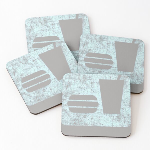 Item preview, BURGER-AND-DRINK---WHITE---DISTRESSED designed and sold by JeffreyNewmana.