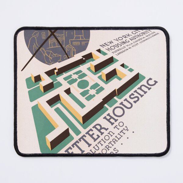 Item preview, Vintage WPA Poster | Federal Art Project | 1930s Modernist Design | New Deal Era | Housing Improvement & Social Change designed and sold by artofuniverse.