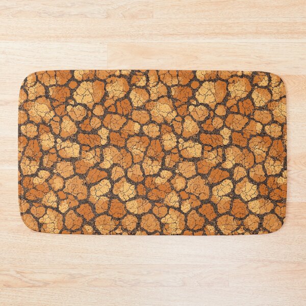 Item preview, Cracked orange earth texture with small pebbles designed and sold by Piotrek0001.