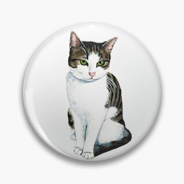 Artikelvorschau, Niedliche grüne Augen Aquarell Katze entworfen und verkauft von Heaven7.